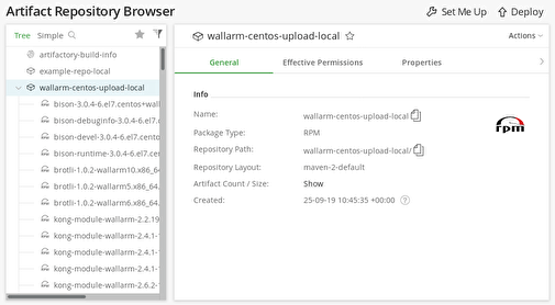 Packages in the repository